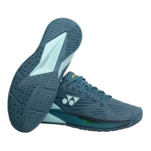 Yonex Tennisschuhe Power Cushion Eclipsion 5 Allcourt (Stabilität) 2024 blaugrün Herren